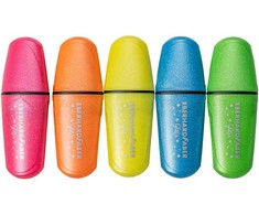 Teksto žymekliai EberhardFaber, mini, blizgūs, neoniniai, 5 spalvų