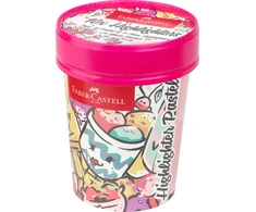 Teksto žymekliai Faber-Castell Ice Kreminis Pastel 10 vnt./pak.
