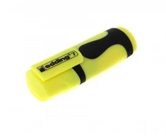 Teksto žymeklis Edding Mini e-7, kirstu galiuku, 1-3mm, geltonos spalvos, 1vnt