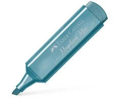 Teksto žymeklis Faber-Castell Metallic, mėlynos spalvos