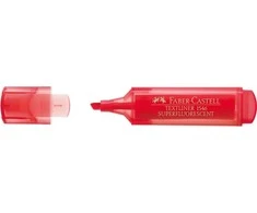 Teksto žymeklis Faber-Castell Superfluorecent, raudonas