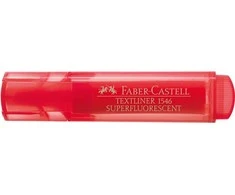 Teksto žymeklis Faber-Castell Superfluorecent, raudonas