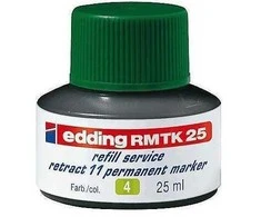 Tušas permanentiniams žymekliams Edding MKT25, 25ml, žalios spalvos