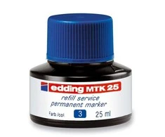 Tušas permanentiniams žymekliams Edding MKT25, 25ml, mėlynos spalvos