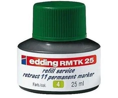 Tušas permanentiniams žymekliams Edding MKT25, 25ml, žalios spalvos