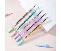 Tušinukas DELI P1-Macaron 0.7mm, mėlynos spalvos