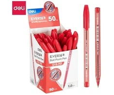Tušinukas DELI Q19, 1,0 mm, raudonos spalvos