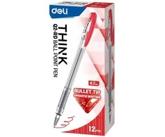 Tušinukas Deli Q2 0.7mm raudonas