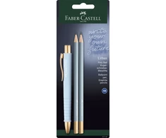 Tušinukas Faber-Castell PolyBall Urban XB 0.6mm, + 2 pieštukai, melsvos spalvos
