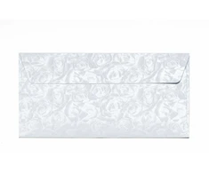Vokai Galeri Papieru, DL Roses baltas, 120g/m2, 10 vnt./pak.