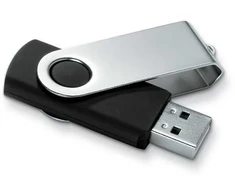 USB atmintinė TECHMATE, 4GB, juodos spalvos