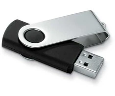 USB atmintinė TECHMATE, 4GB, juodos spalvos
