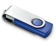 USB atmintinė TECHMATE, 4GB, mėlynos spalvos