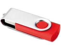 USB atmintinė TECHMATE, 4GB, raudonos spalvos
