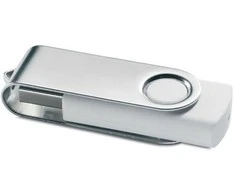 USB atmintinė TECHMATE, 8GB, baltos spalvos