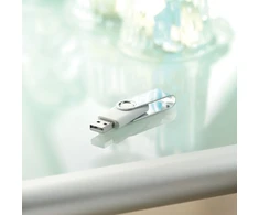 USB atmintinė TECHMATE, 8GB, baltos spalvos