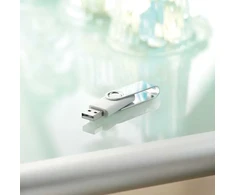 USB atmintinė TECHMATE, 8GB, baltos spalvos