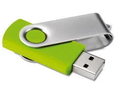 USB atmintinė TECHMATE, 8GB, laimo spalvos