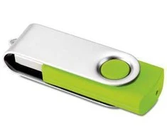 USB atmintinė TECHMATE, 8GB, laimo spalvos