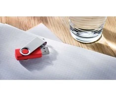 USB atmintinė TECHMATE, 8GB, raudonos spalvos