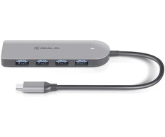 USB šakotuvas REAL-EL CQ-415 pilkas (kosminė pilka)
