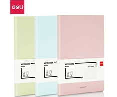 Užrašų knygelė DELI EN140G A5 96 lapai 5x5, minkšti viršeliai, mėlynos spalvos