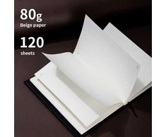 Užrašų knygelė DELI EN142G A5 120 lapai 5x5, kieti viršeliai, juodos spalvos