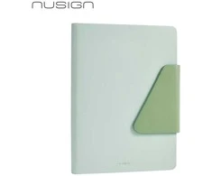 Užrašų knygelė „Nusign“ A5/120L, linijomis, PU viršeliai, žalios spalvos