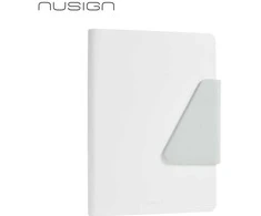 Užrašų knygelė „Nusign“ A5/120L, linijomis, PU viršeliai, baltos spalvos