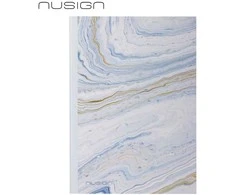 Užrašų knygelė „Nusign“ A5/80L, linijomis, PU viršeliais, marmuro baltumo spalvos