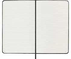 Užrašų knygutė Moleskine, 13x21cm, kietais viršeliais, juodos spalvos