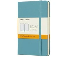 Užrašų knygutė Moleskine Classic, 9x14cm, linijomis, kietu viršeliu, mėlynos spalvos