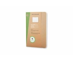 *Užrašų knygutė Moleskine Evernote 13x21cm, langeliais, minkštu viršeliu, 2vnt/pak, rudos spalvos