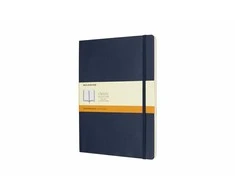 Prime Užrašų knygutė Moleskine, linijomis, minkštu viršeliu, mėlynos spalvos