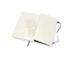 Prime Užrašų knygutė Moleskine, linijomis, minkštu viršeliu, mėlynos spalvos