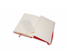 Užrašų knygutė Moleskine Sketchbooks 13x21cm, baltais lapais, kietu viršeliu, raudonos spalvos