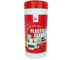 Servetėlės plastikinių paviršių valymui College, 100 drėgnų servetėlių plastikinėje dėžutėje