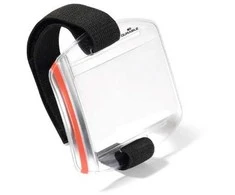 * Vardo kortelės laikiklis Durable, su velcro juostele, naudojimui lauke