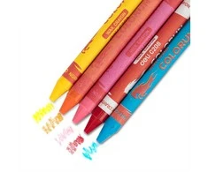 Vaškinės kreidelės DELI Colorun 12 spalvų