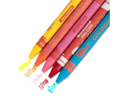 Vaškinės kreidelės DELI Colorun 12 spalvų
