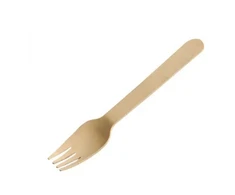 Vienkartinės medinės šakutės BIO, 160mm, 100vnt
