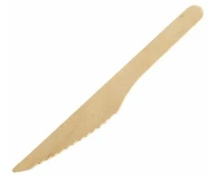 Vienkartiniai mediniai peiliai BIO, 160mm, 100vnt