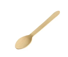 Vienkartiniai mediniai šaukštai BIO, 160mm, 100vnt