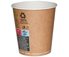 Vienkartiniai popieriniai puodeliai Žalias Leaf, 200/280ml, 50vnt