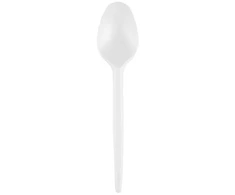 Kreispack Vienkartiniai šaukštai SUPERIOR, PS, balti, 17 cm, 50 vnt