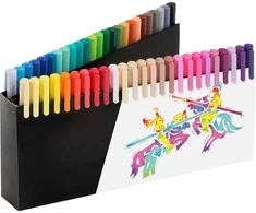 Flomasteriai Faber-Castell Juodas Edition, 50 spalvų