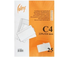 Vokai C4 balti 90g., su nuplėšiama juostele 229x324 mm x 25vnt