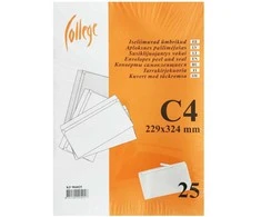Vokai C4 balti 90g., su nuplėšiama juostele 229x324 mm x 25vnt