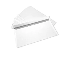 Vokai C65 College, 114x229mm, su nuplėšiama juostele, baltos spalvos, 1000vnt