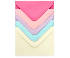 Galeria Papieru Vokai Galeri Papieru, 70x100mm, 110g/m2, 10 vnt./pak. įvairių pastelinių spalvų